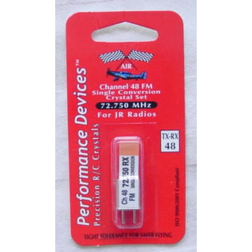 72.750MHz Chan 48 TX/RX Crystal Set