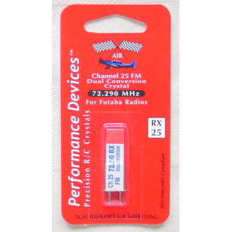 72MHz FM  Crystals Dual Conversion Single RX Chan 25  72.290MHz For Futaba Radios