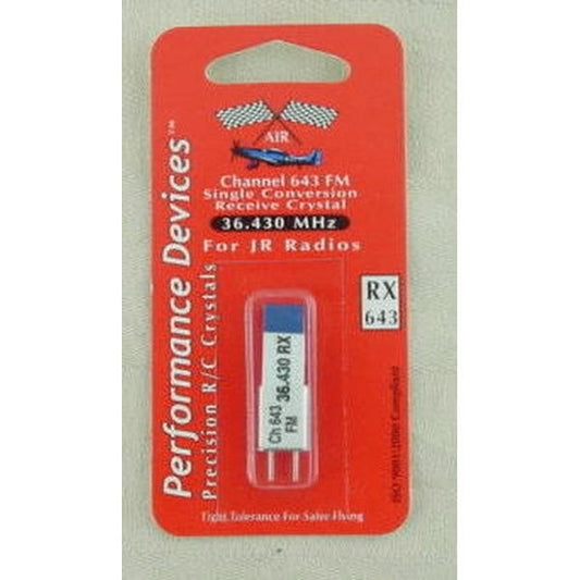 JR 36Mhz SC RX Crystal CH643 36.430Mhz