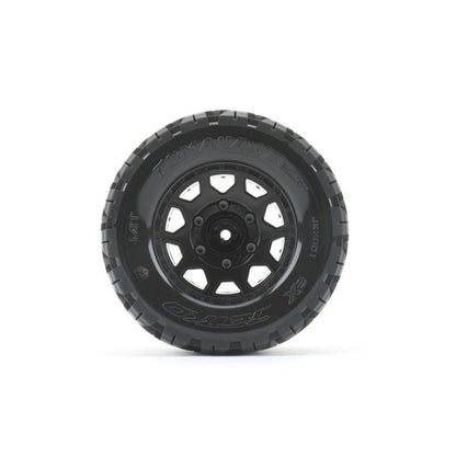 Image of 1/10 2.8 MT Tomahawk Belted Tires (2) with Removable Hex