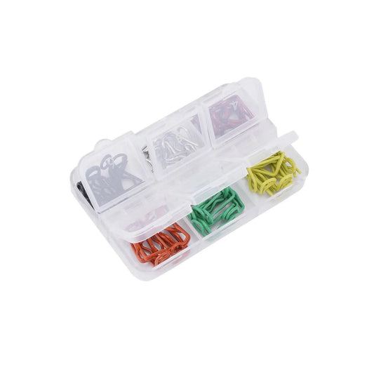 Image of 60pcs 90-Degree Angle Body Clips Bent Springy Pins