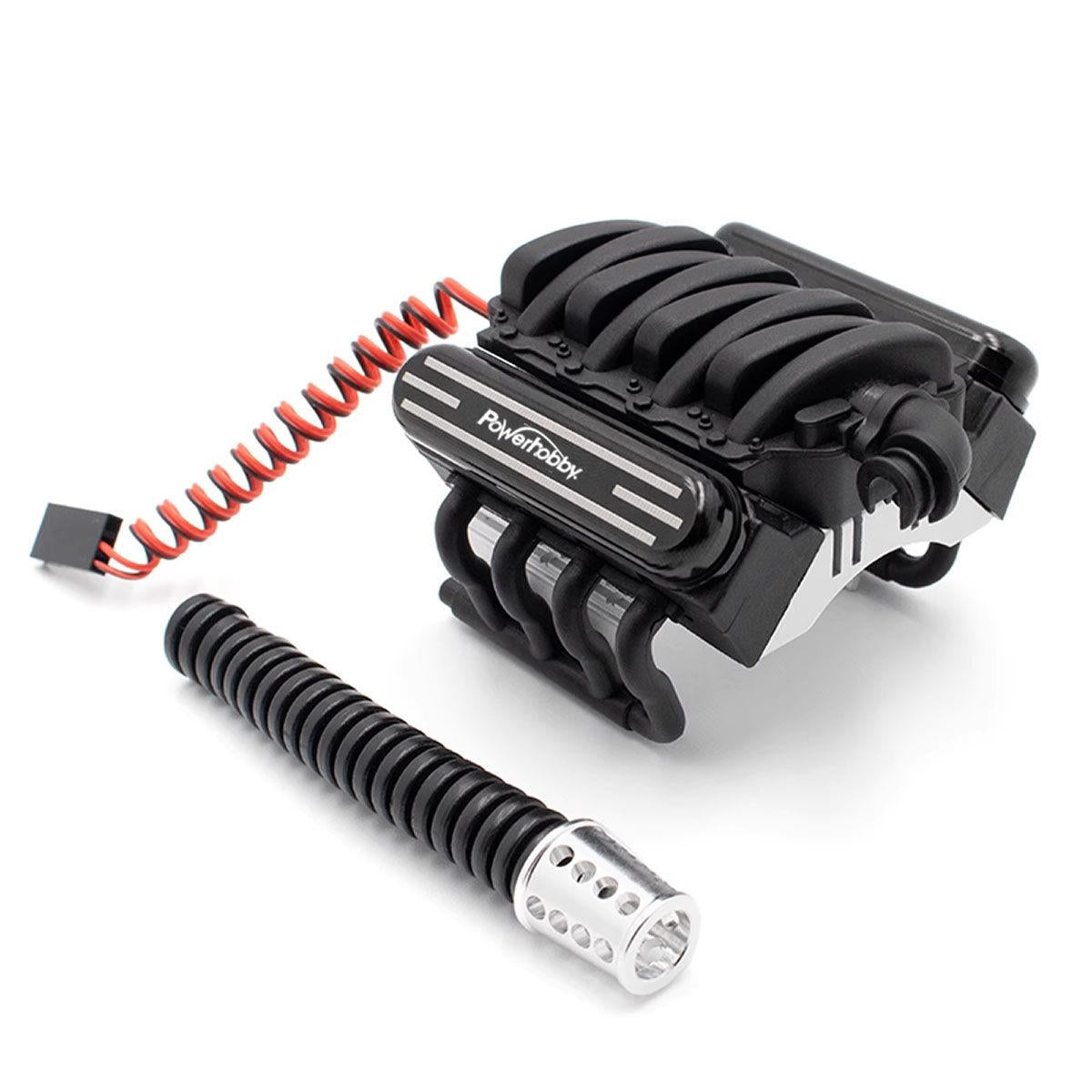 Image of V8 Engine Motor Heatsinks & Cooling Fan, for TRX-4 / SCX10
