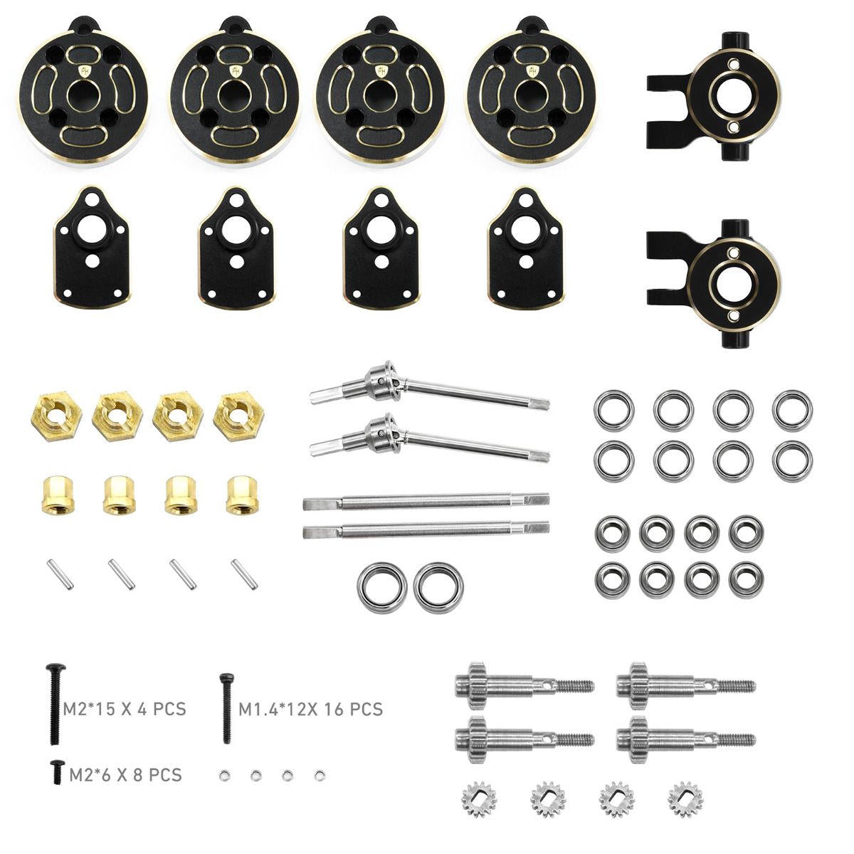 Image of Brass Front / Rear Portals, for Traxxas TRX-4M