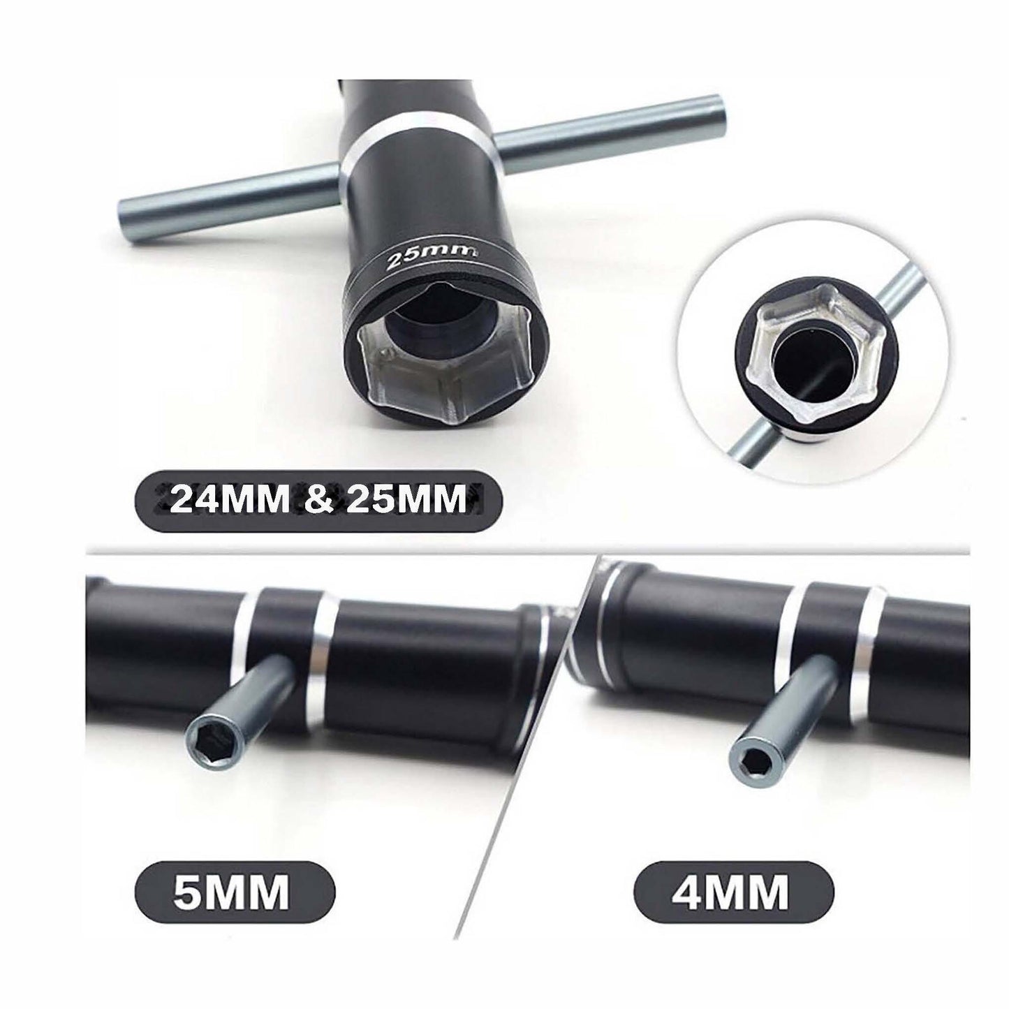 Image of 24mm / 25mm Aluminum Hex Wheel Wrench RC Tools