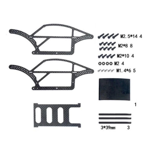 Image of Carbon Fiber Chassis Frame Kit for 1/18 Traxxas TRX-4M