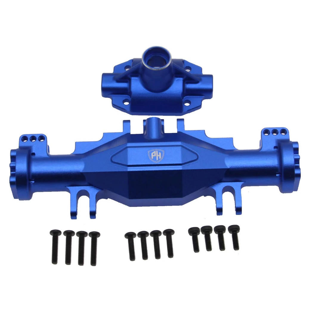 Image of Aluminum Front or Rear Axle Housing Set, Blue, for Losi