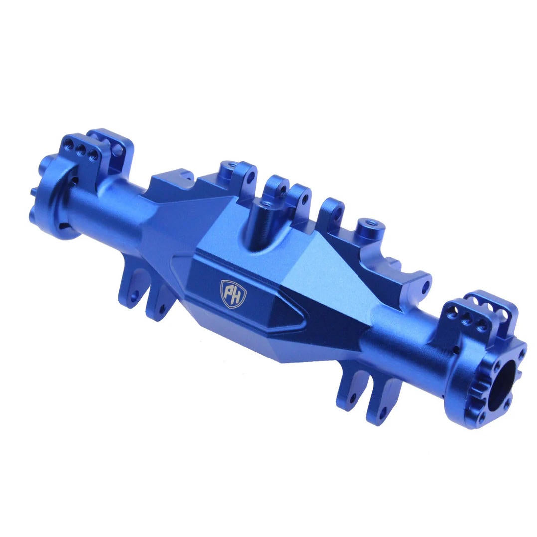 Image of Aluminum Front or Rear Axle Housing Set, Blue, for Losi