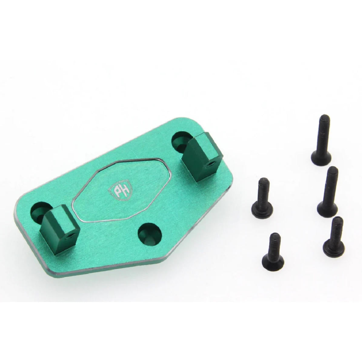 Image of Aluminum Upper 4-Link Mount, Green, for Losi Mini LMT