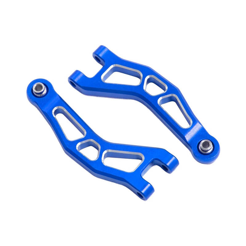Image of Aluminum Front Upper Arms, Blue, for Arrma Grom