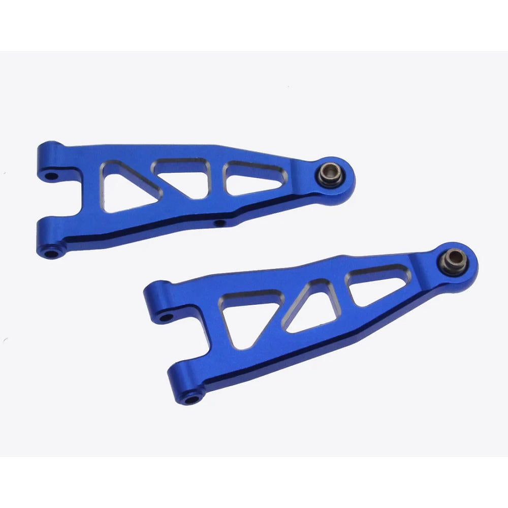 Image of Aluminum Front Lower Arms, Blue, for Arrma Grom