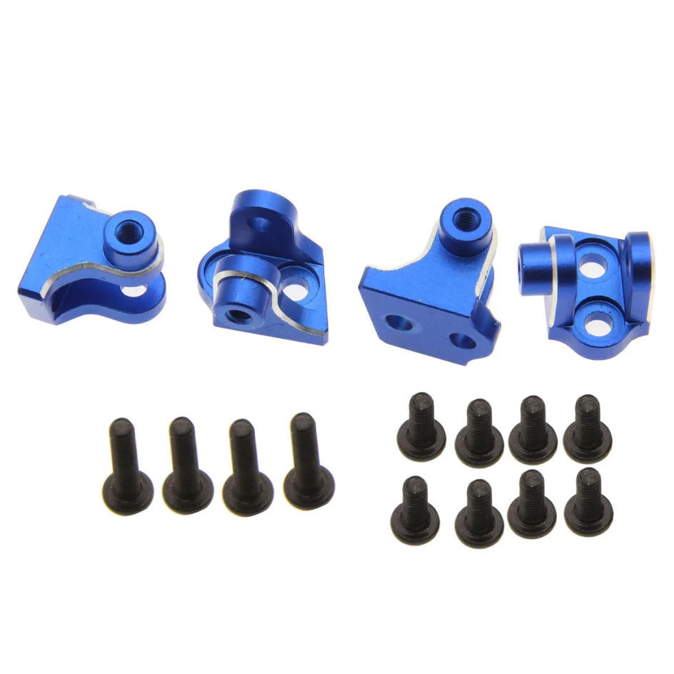 Image of Aluminum Lower 4-Link Mount Set, Blue, for Losi Mini LMT