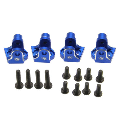 Image of Aluminum Lower 4-Link Mount Set, Blue, for Losi Mini LMT