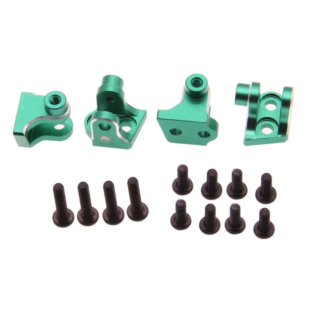 Image of Aluminum Lower 4-Link Mount Set, Green, for Losi Mini LMT