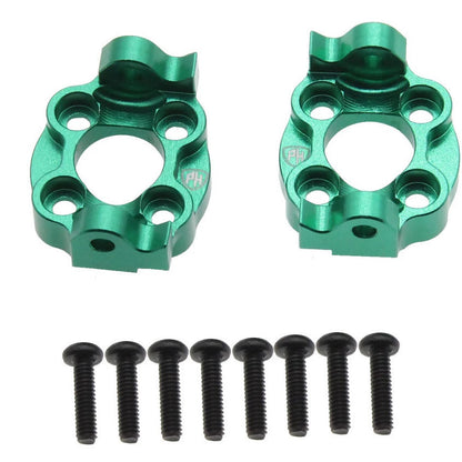 Image of Aluminum Spindle Carrier Set, 5deg, Green, for Losi Mini LMT