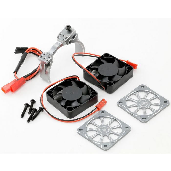 Image of 1/8 Aluminum Heatsink 40mm Dual High Speed Cooling Fans