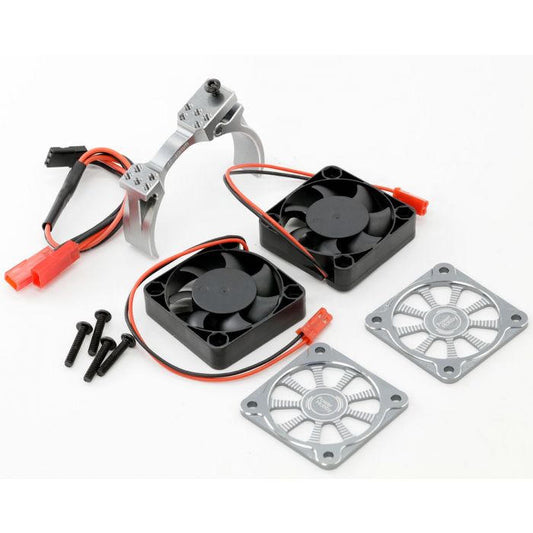 Image of 1/8 Aluminum Heatsink 40mm Dual High Speed Cooling Fans