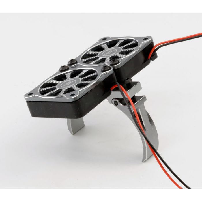 Image of 1/8 Aluminum Heatsink 40mm Dual High Speed Cooling Fans