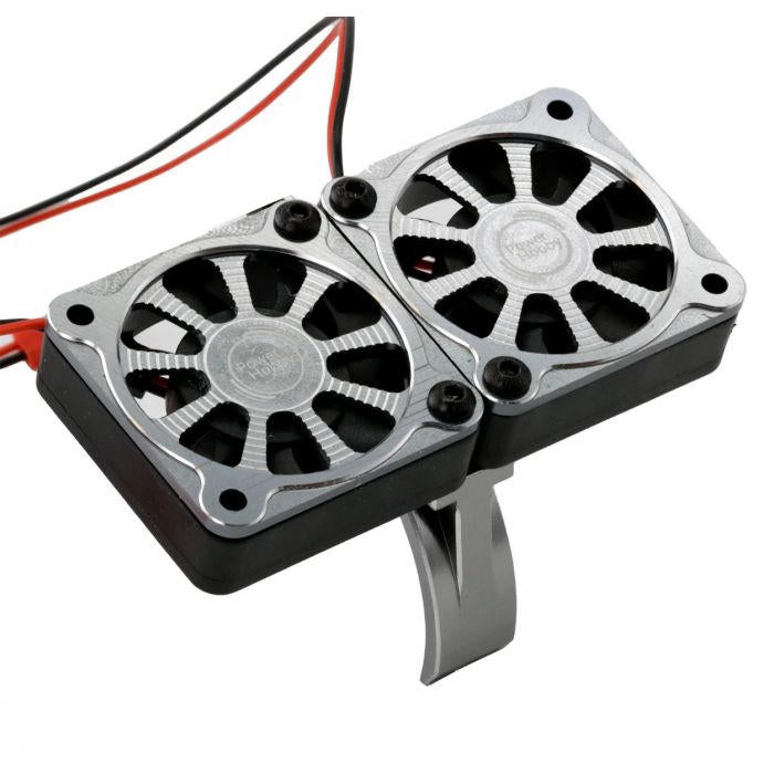 Image of 1/8 Aluminum Heatsink 40mm Dual High Speed Cooling Fans