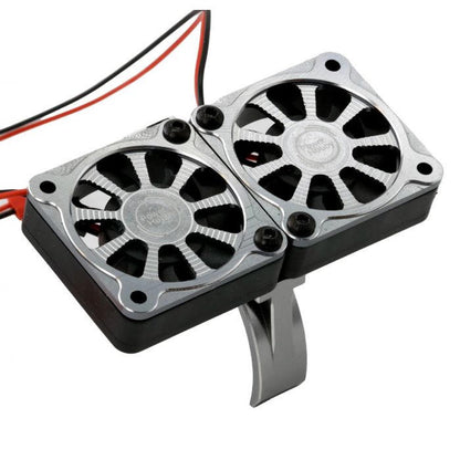 Image of 1/8 Aluminum Heatsink 40mm Dual High Speed Cooling Fans