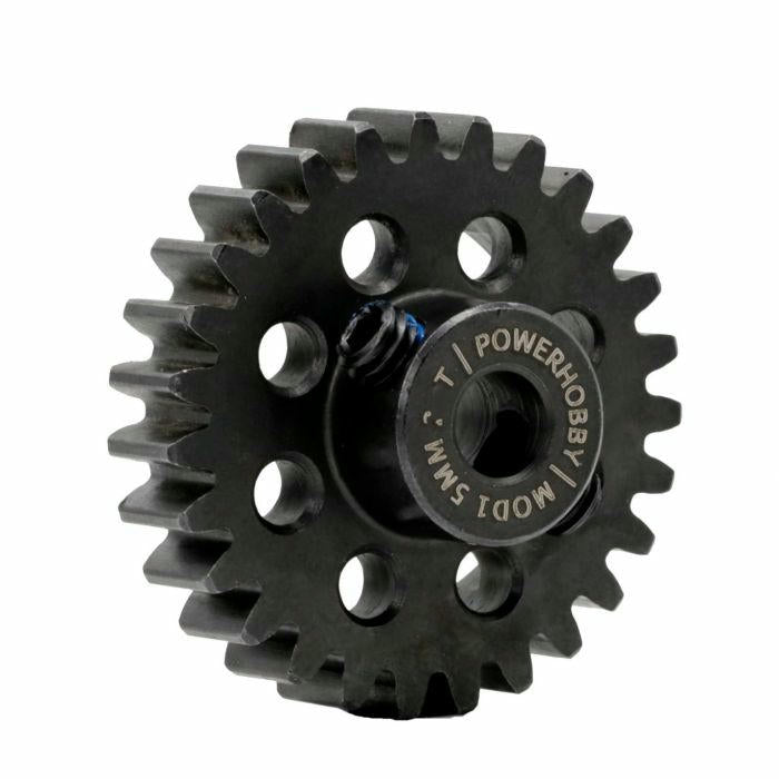 Image of Hardened Steel 25T MOD1 1M 5mm Bore Pion Gear w/Grub Screws Power Hooby PH25TM5