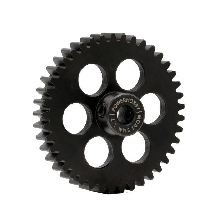 Image of Hardened Steel 40T Mod1 5mm Pinion Gear with 2 Grub Screws
