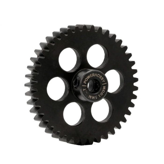 Image of Hardened Steel 40T Mod1 5mm Pinion Gear with 2 Grub Screws