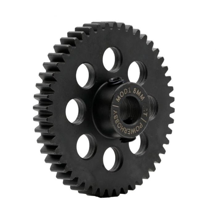 Image of Hardened Steel 44T Mod1 8mm Pinion Gear with 2 Grub Screws
