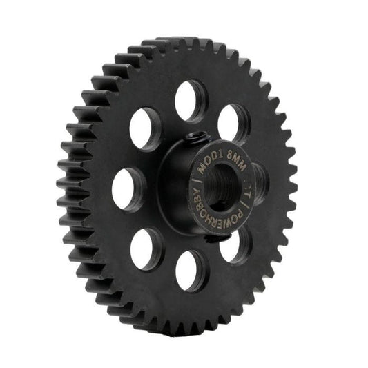 Image of Hardened Steel 49T Mod1 8mm Pinion Gear with 2 Grub Screws