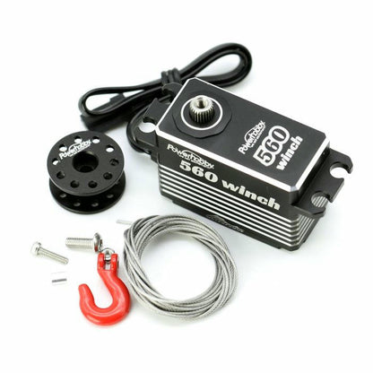 Image of Power Hobby 33kg 560 HV Waterproof Low Profile Brushless Winch Servo 