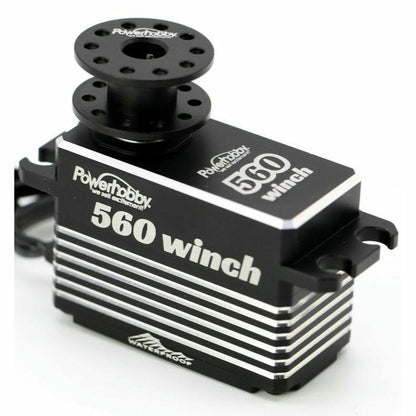 Image of Power Hobby 33kg 560 HV Waterproof Low Profile Brushless Winch Servo 