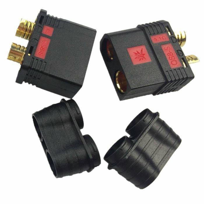 Image of Power Hobby QS8-S Male/Female Antispark Connector Set PHBPH9022 Plug Drag Racing