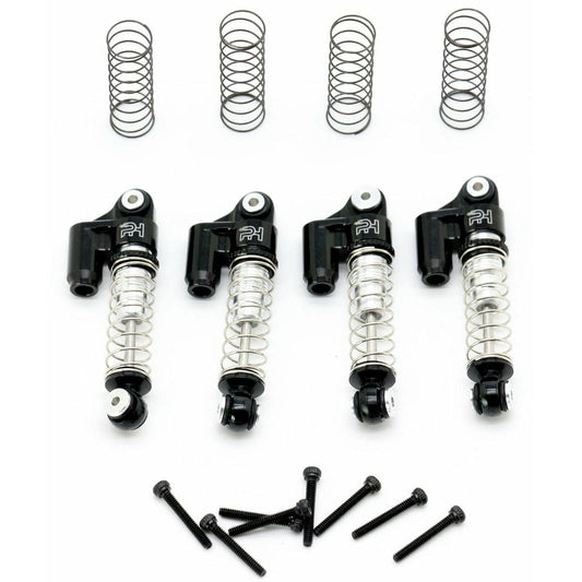 Image of Axial SCX24 Rock Crawler Black Alloy Shocks (4pcs) Power Hobby PHBPHSCX2401