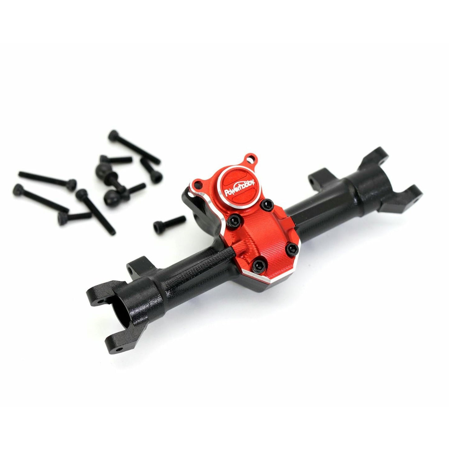 Image of Axial SCX24 Aluminum Front Axle Diff Housing w/Worm Gear Cover PHBPHSCX2402