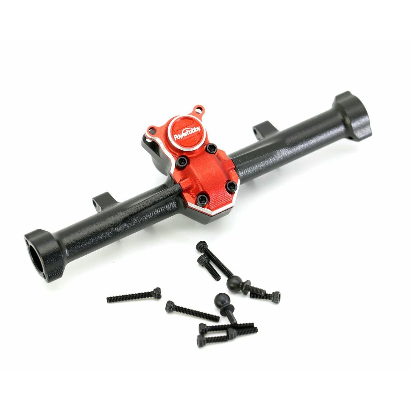 Image of Axial SCX24 Aluminum Rear Axle Diff Housing w/Worm Gear Cover PHBPHSCX2403