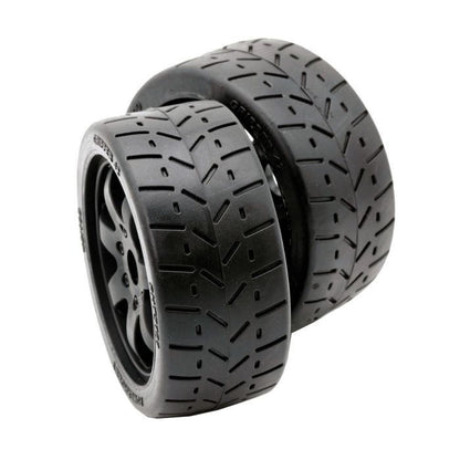 Image of 1/8 Gripper 42/100 Belted Mounted Tires 17mm Black