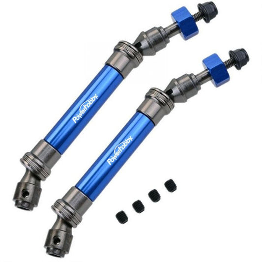 Image of Rear Steel Driveshaft / CVD Blue Traxxas Slash