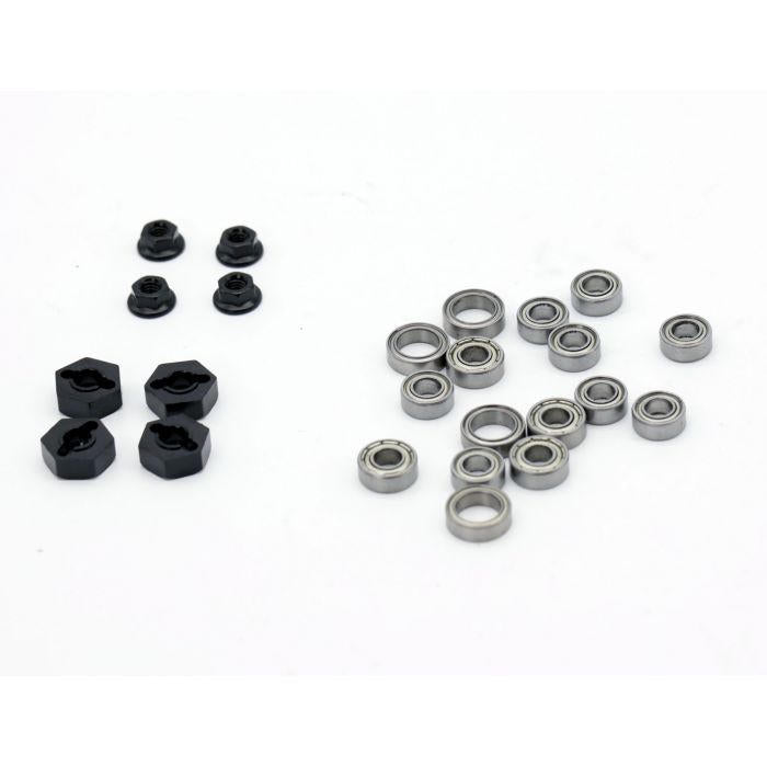 Image of Tamiya TT-02 Aluminum Upgrade Kit TT02 -Black