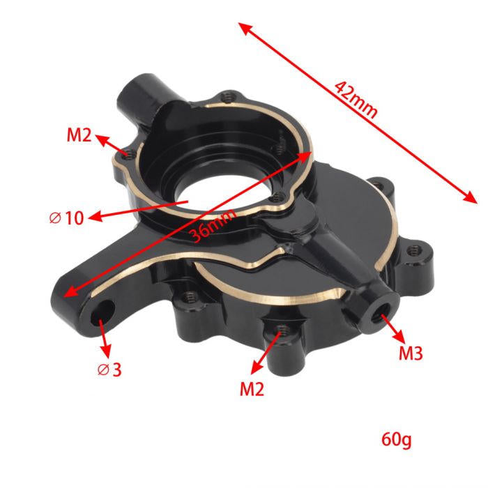 Image of Brass Steering Knuckles, for Redcat Gen8 V1 / V2