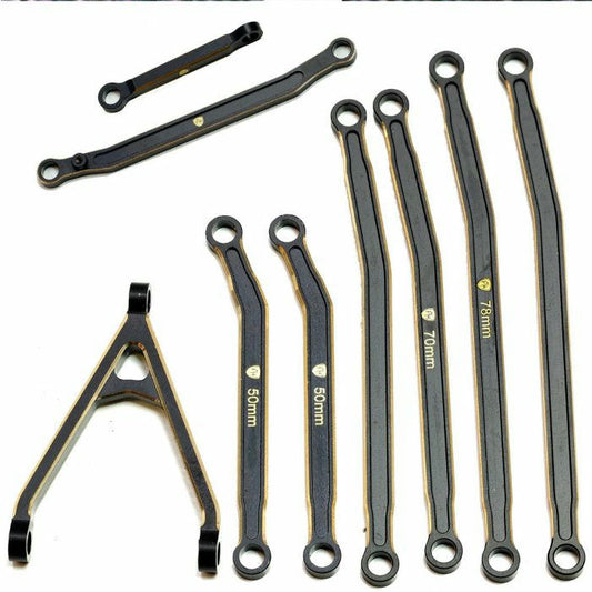 Image of Black Brass High-Clearance Linkage Set fits Axial SCX24 Gladiator PHBSCX24129