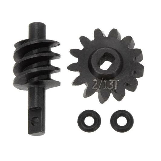 Image of Steel Overdrive Gears Diff Worm Set 2T/13T, Overdrive 23%
