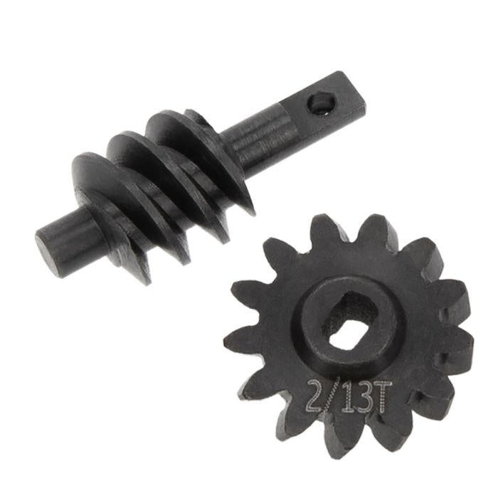 Image of Steel Overdrive Gears Diff Worm Set 2T/13T, Overdrive 23%