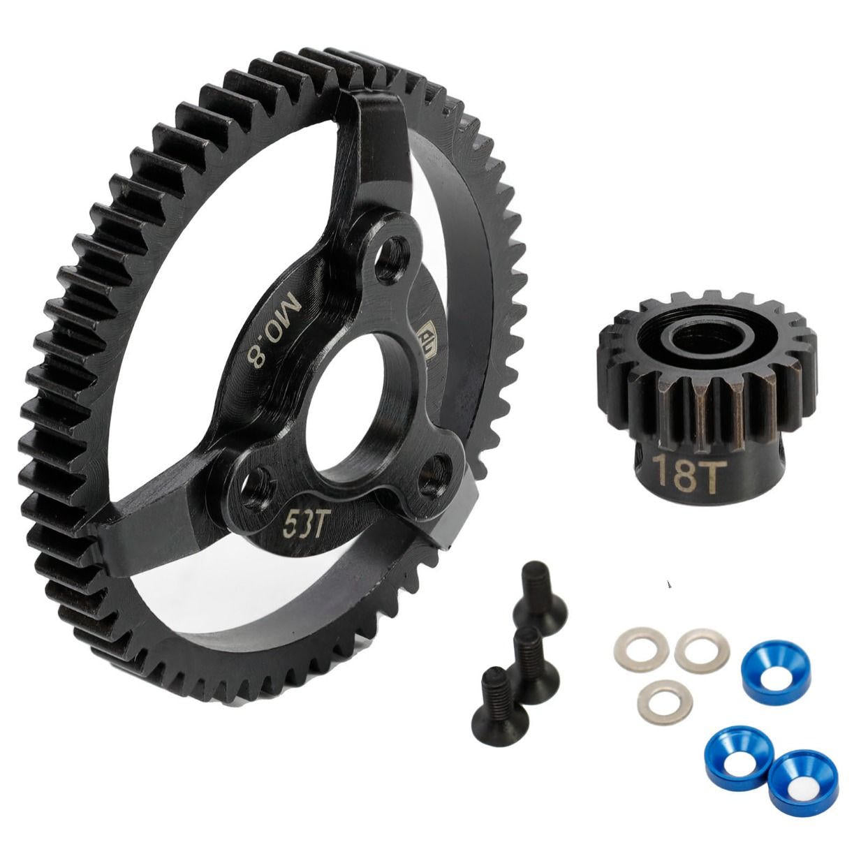 Image of Hardened Steel 56T Spur Gear / 18T Pinion, for Traxxas 2WD