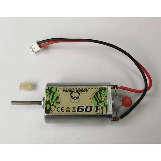 Image of 60 Turn Motor w/Pinion Gear 12T fits Tetra 1/18