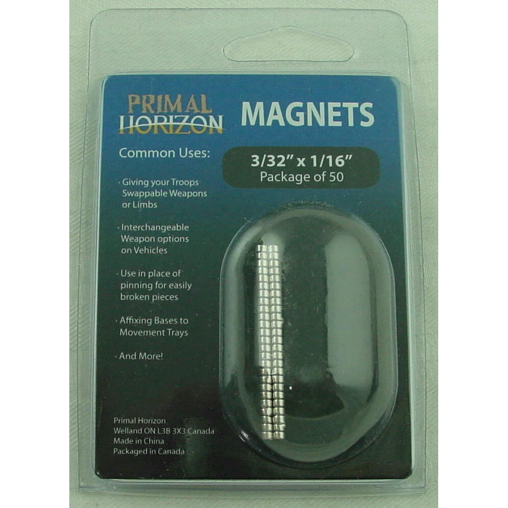 Image of Primal Horizons 3/32 x 1/16 Magnets Pack for Miniatures (50 magnets) PHZ002