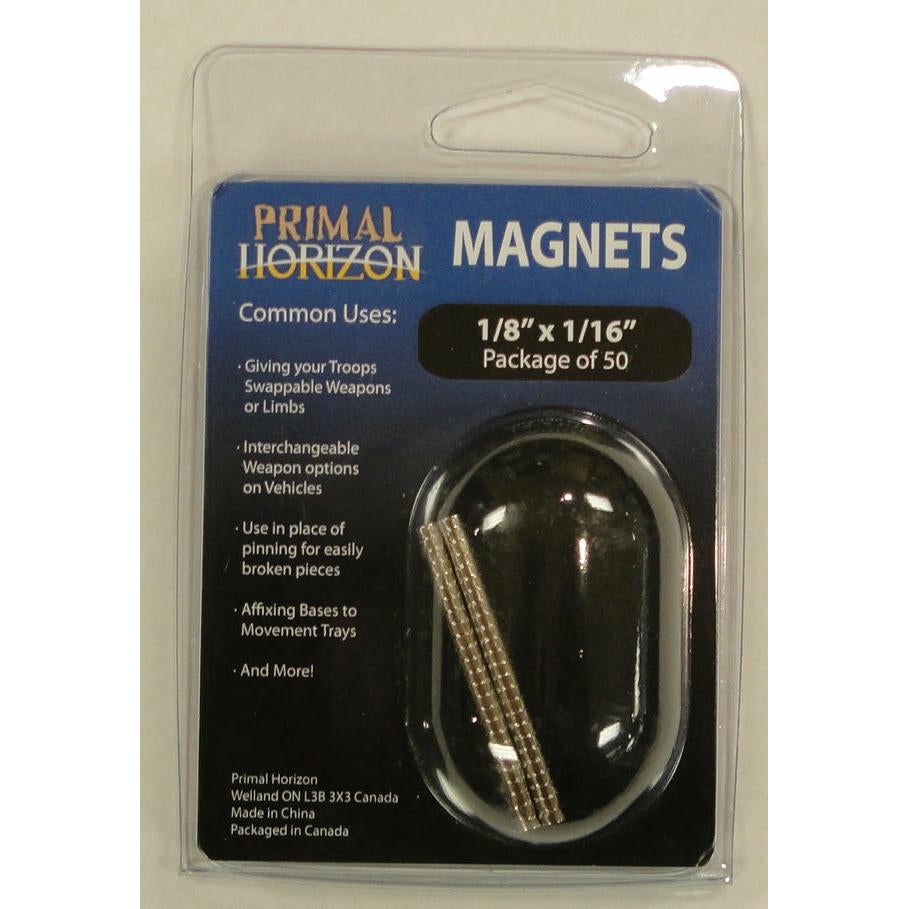 Image of Primal Horizons 1/8 x 1/16 Magnets Pack for Miniatures (50 magnets) PHZ003