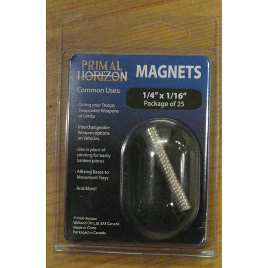 Image of Primal Horizons 1/4 x 1/16 Magnets Pack for Miniatures (25 magnets) PHZ005