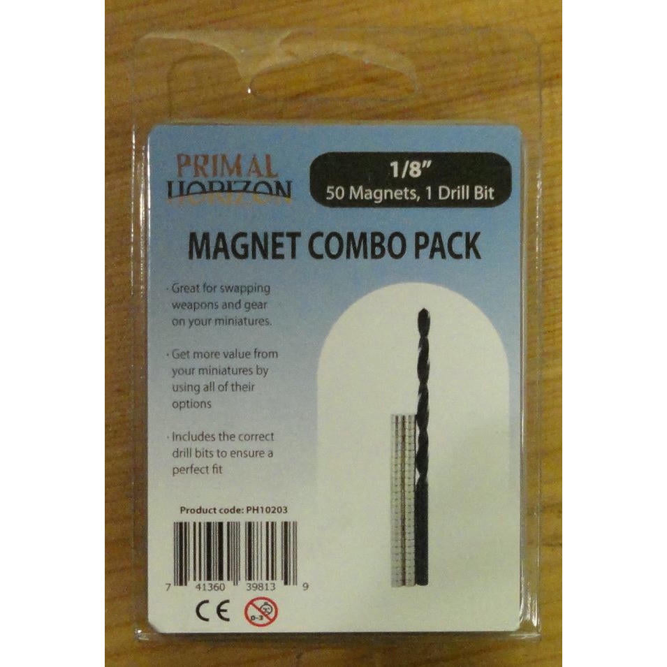 Image of Primal Horizons 1/8 x 1/16 Magnets Pack for Miniatures (50 magnets) w/Bit