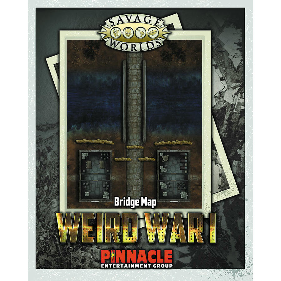 Image of Savage Worlds RPG Bridge / Trenches Battle Map w/1 Squares Role Playing Games