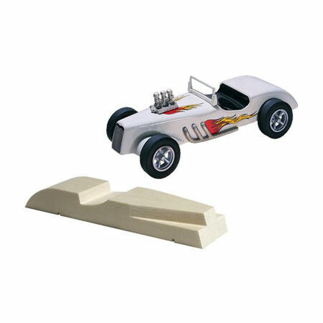 Image of PineCar Roadster Derby Car pre-cut Pinewood Block PIN364