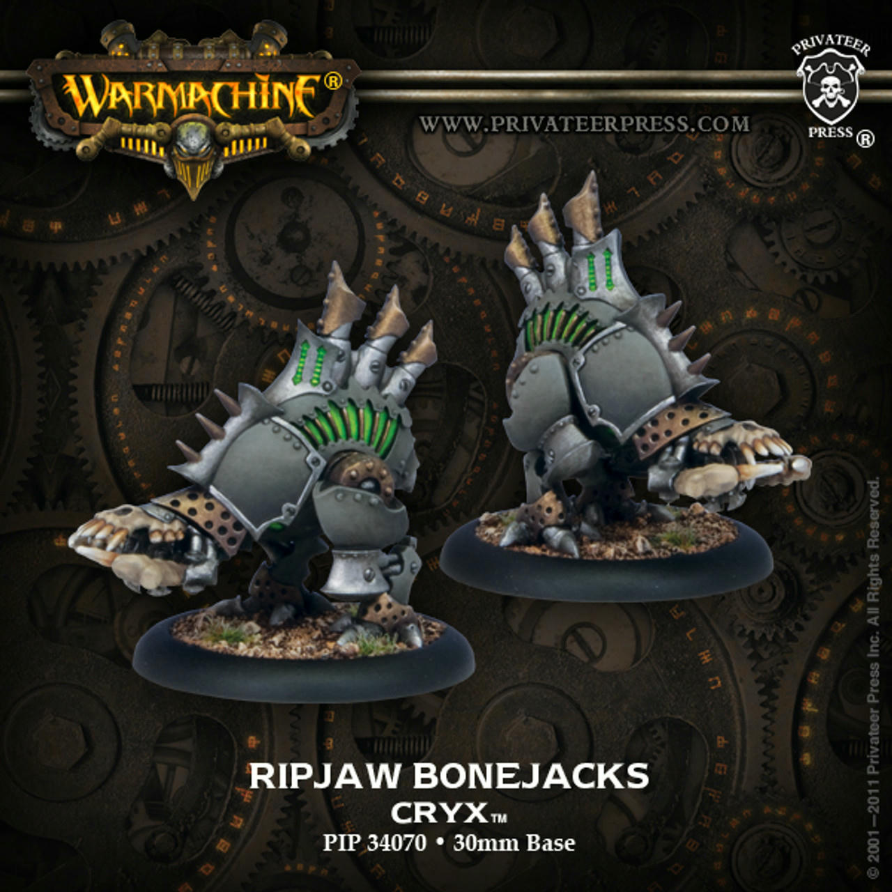 Image of Warmachine Miniatures Game: Cryx Ripjaw Bonejacks Miniatures